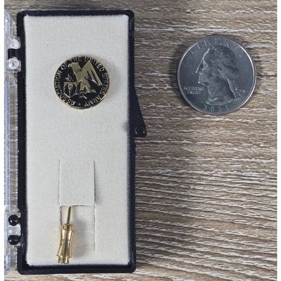 VTG Association of the United States Army Tie Tack Hat Lapel Stick Pin - Picture 5 of 5